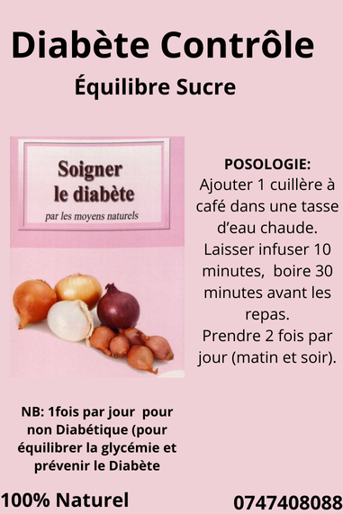 Diabète Contrôle - Équilibre Sucre: Mélange Naturel pour baisser le taux de sucre dans le sang