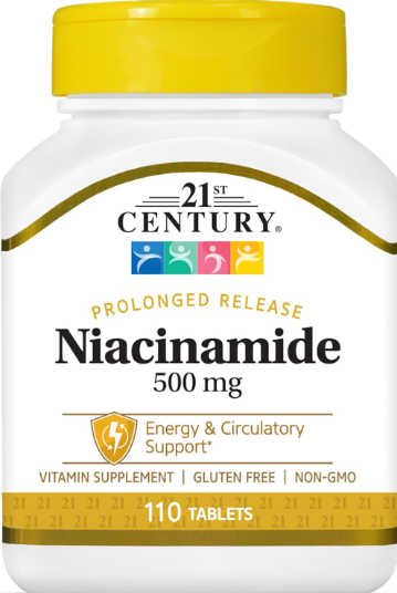 Niacinamide 500mg de marque privée-110 unités-Supplément vitaminique optimisé